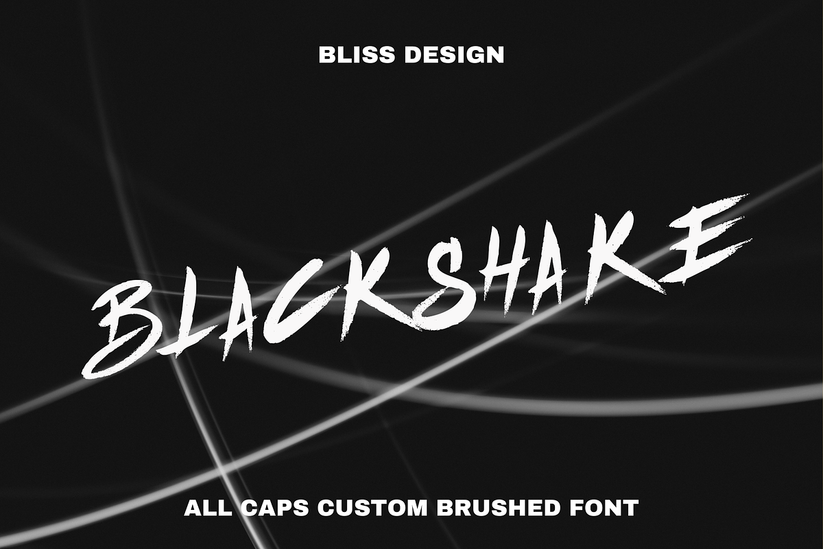 Blackshake custom brush font Free Download Free Download