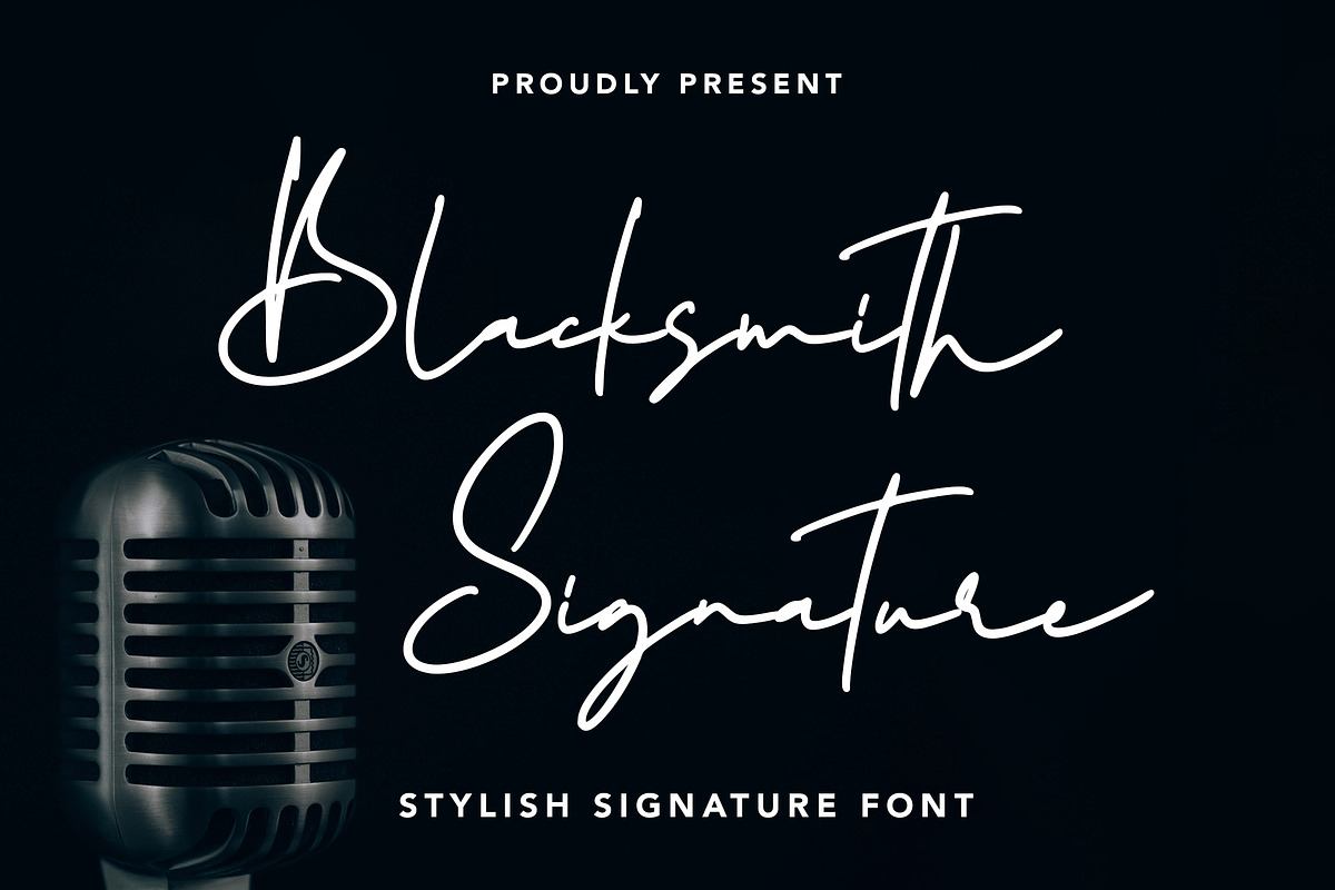 Blacksmith Signature - Stylish Font Free Download Free Download