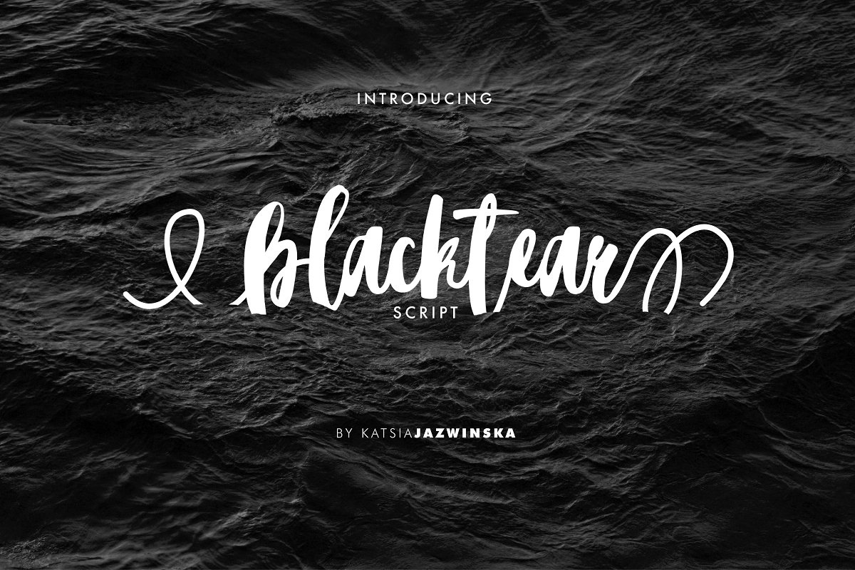 Blacktear Script Font Free Download