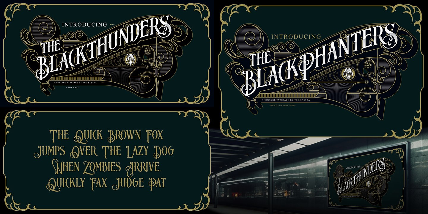 Blackthunders Font Free Download