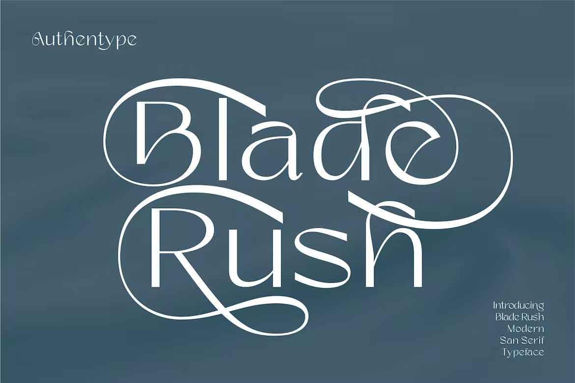 Blade Rush Font Free Download