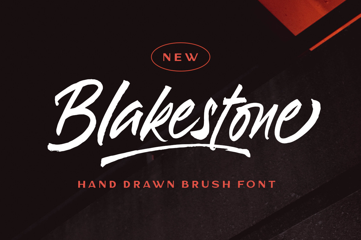 Blakestone - Hand Drawn Brush Font Free Download