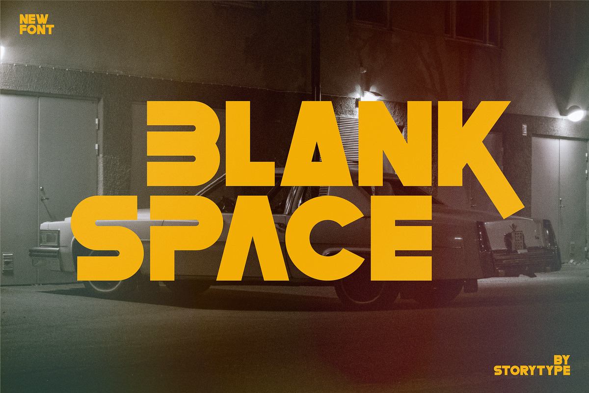 Blank Space Type Face Font Free Download Free Download