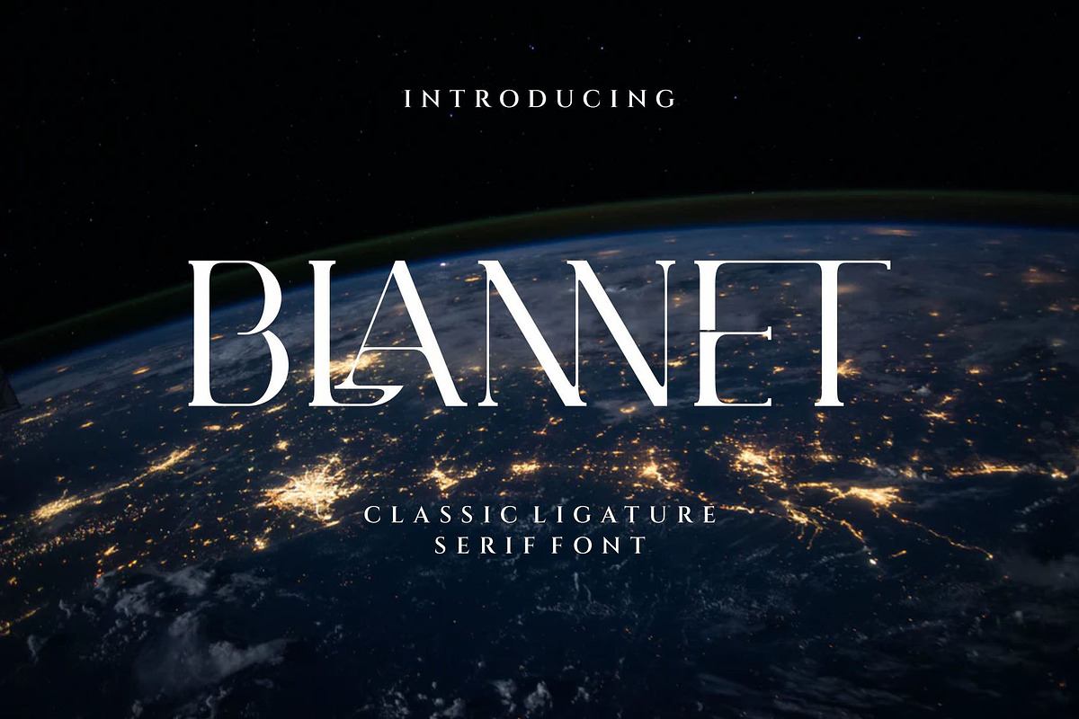 BLANNET Ligature Serif Typeface Free Download Free Download