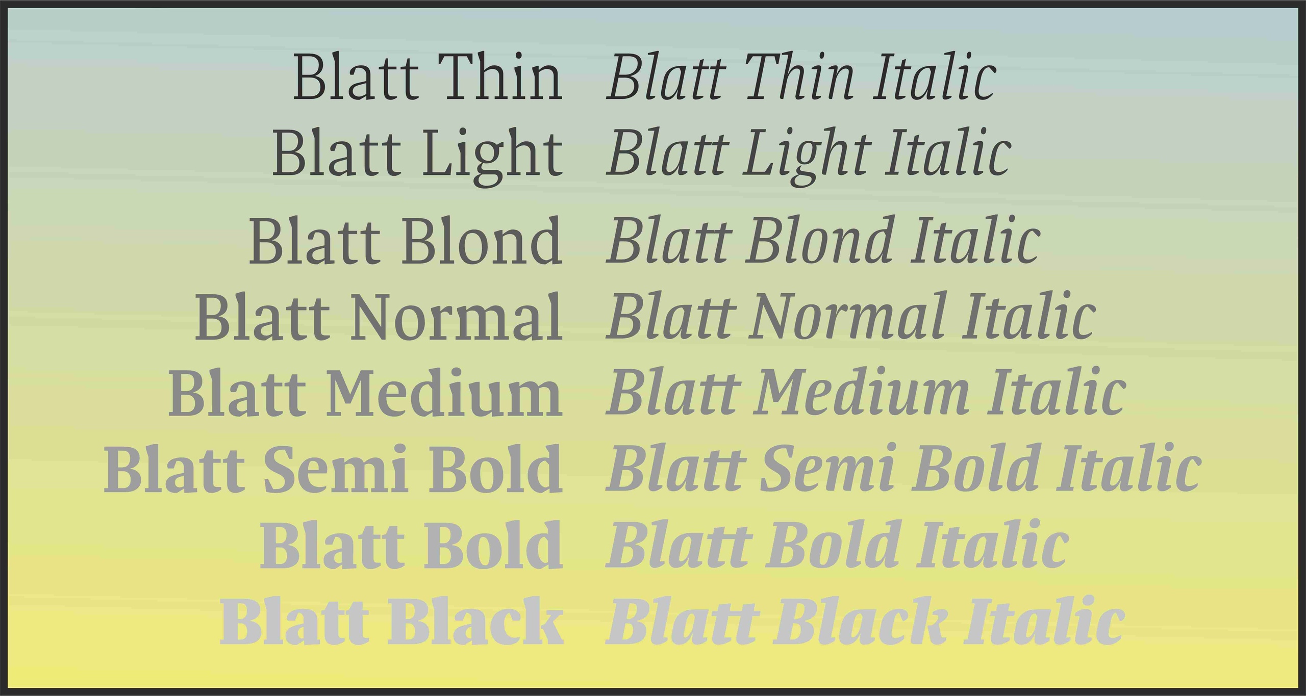 Blatt Font Free Download