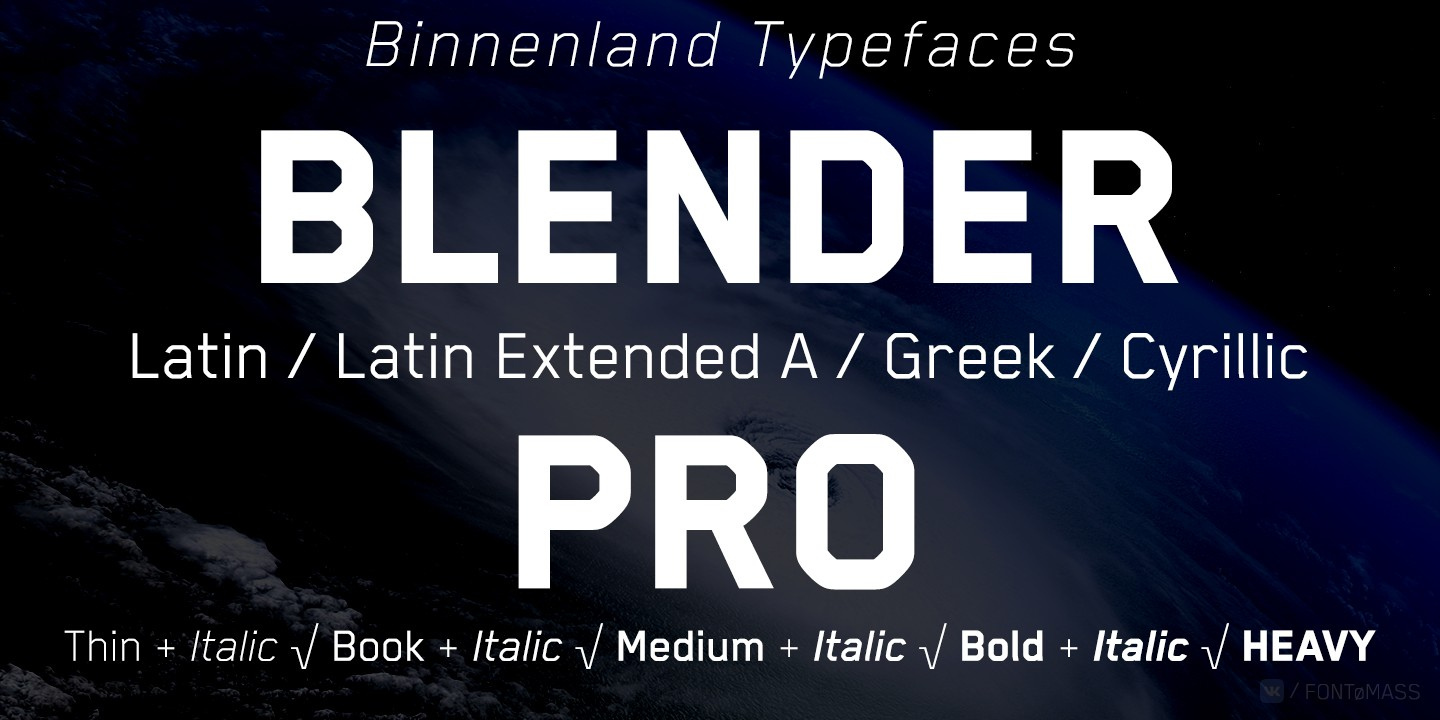 Blender Pro Font Free Download