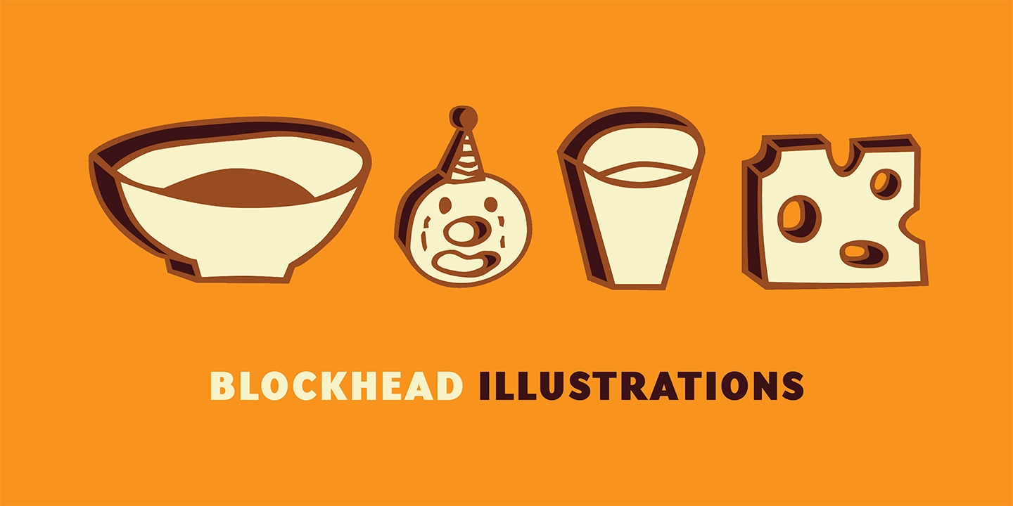 Blockhead Illust Font Free Download