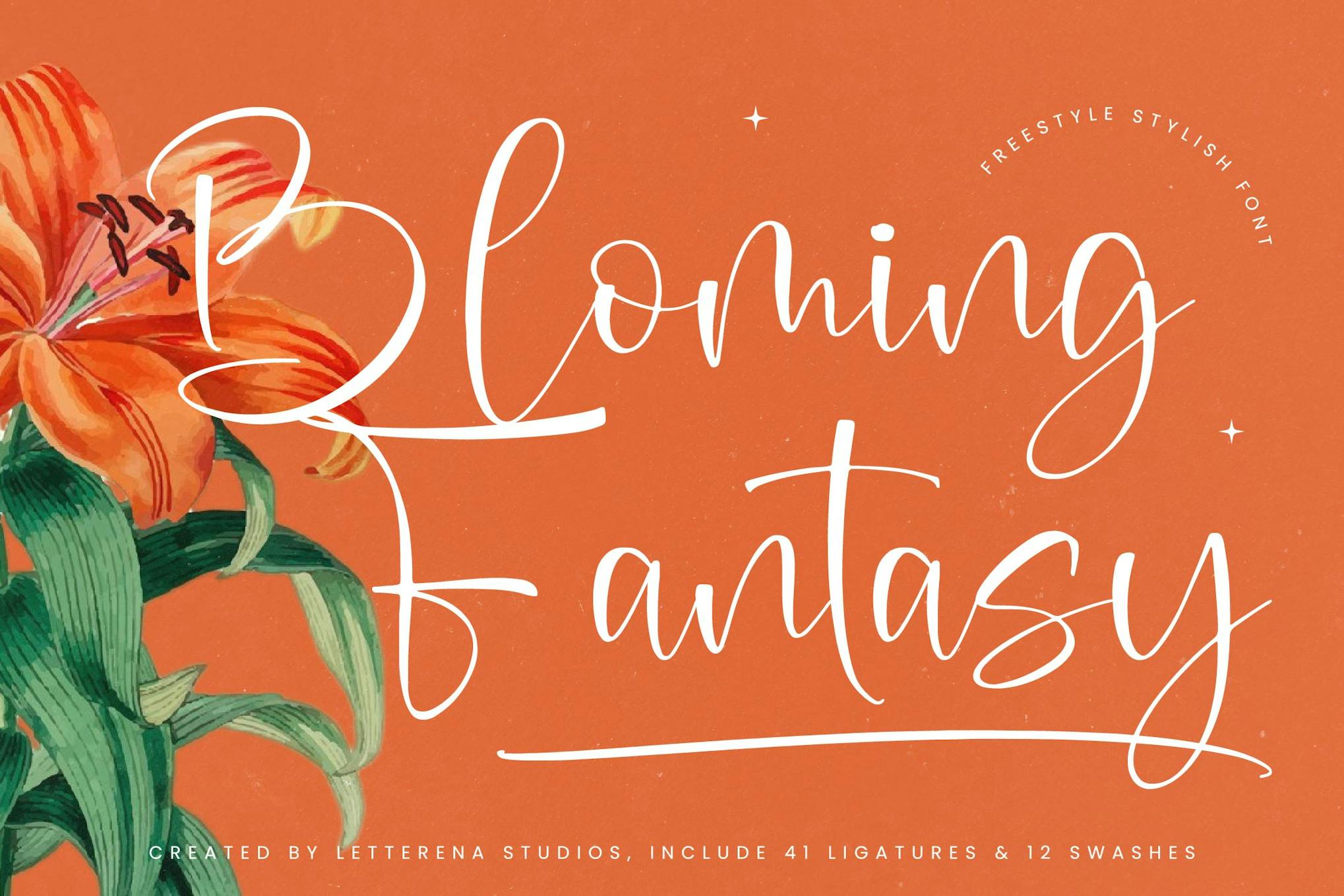 Bloming Fantasy Freestyle Stylish Font Free Download