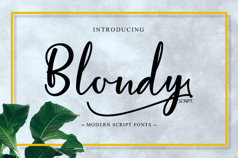 Blondy Script Font Free Download Blondy Script Font Free Download