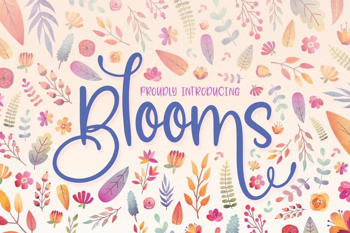 Blooms Font Family Free Download Free Download