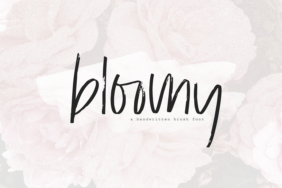 Bloomy - Chic Brush Font Free Download Free Download