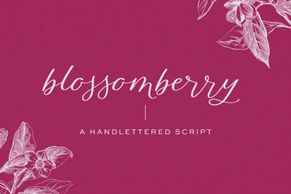 Blossomberry Script Font Free Download