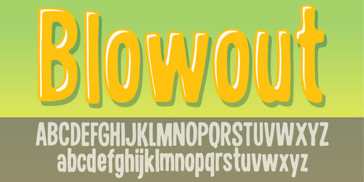 Blowout Font Free Download