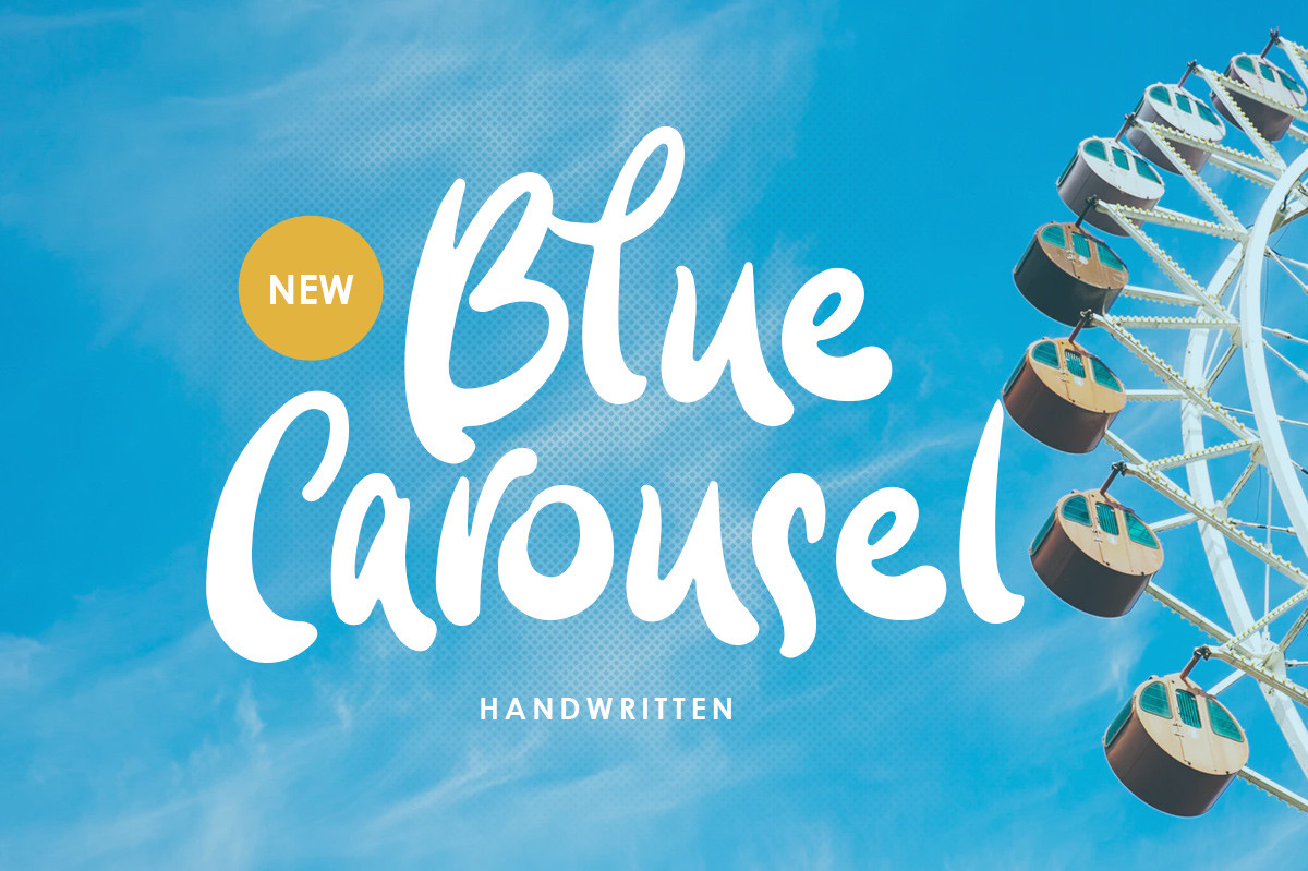 Blue Carousel Font Free Download