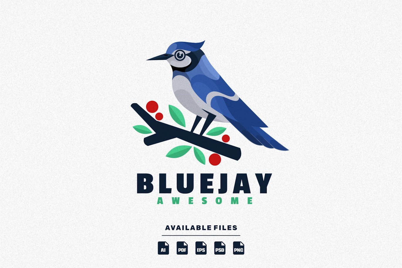 Blue Jay Bird Mascot Logo Free Download