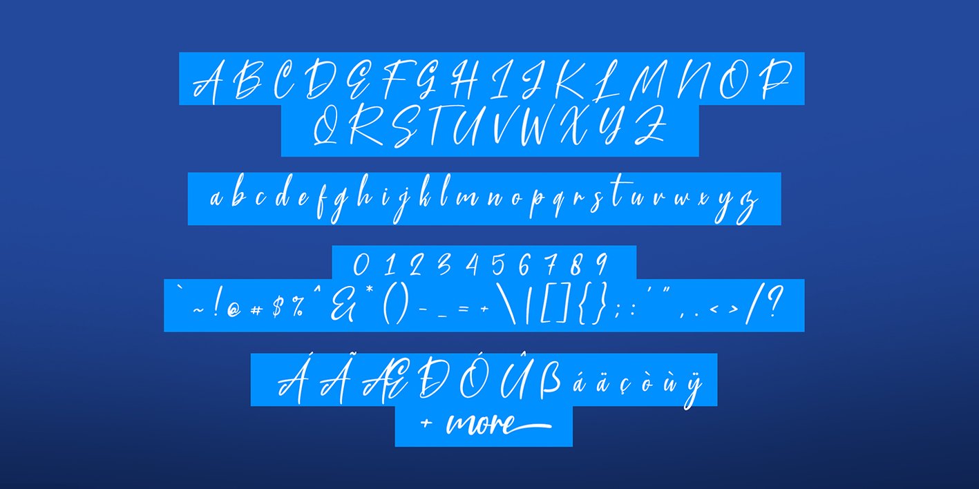 Blue Pen Font Free Download