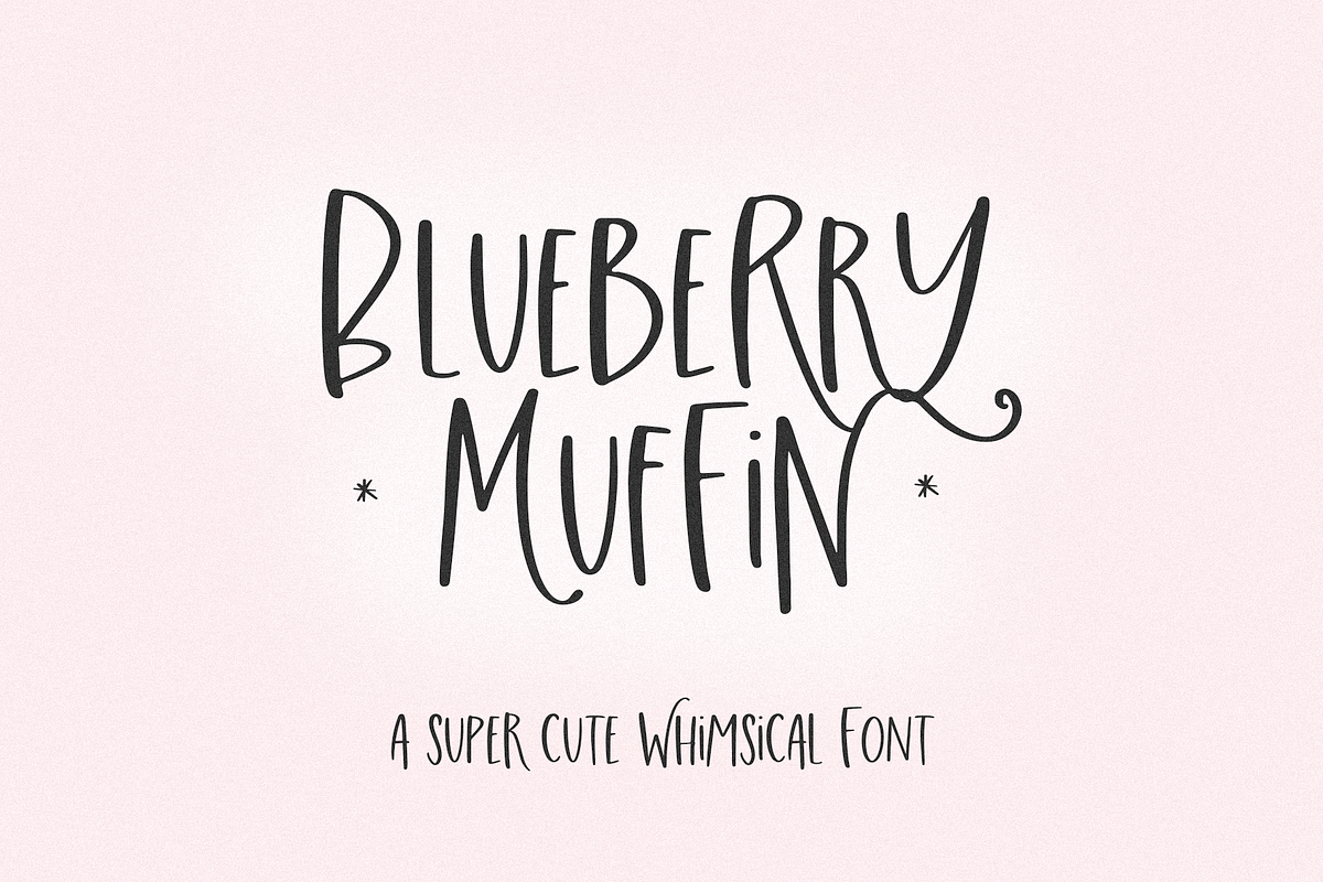 Blueberry Muffin | Cute Swash Font Free Download Free Download