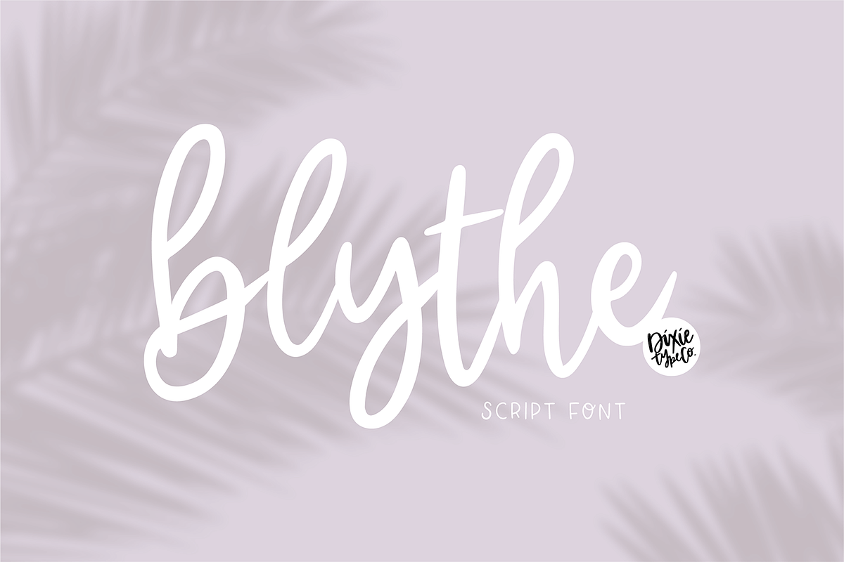 BLYTHE Hand Lettered Script Font Free Download Free Download