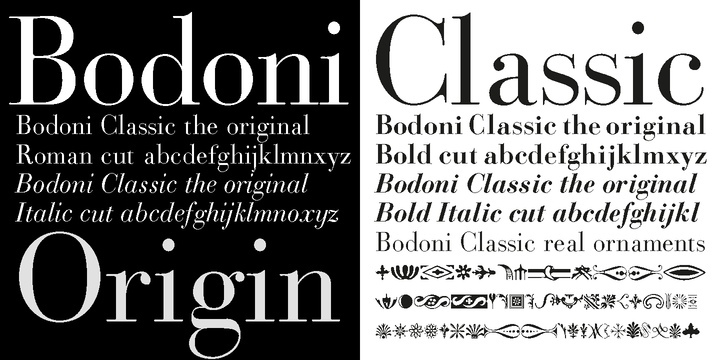 Bodoni Classic Font Free Download