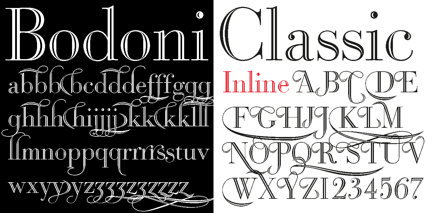 Bodoni Classic Inline Free Download Free Download