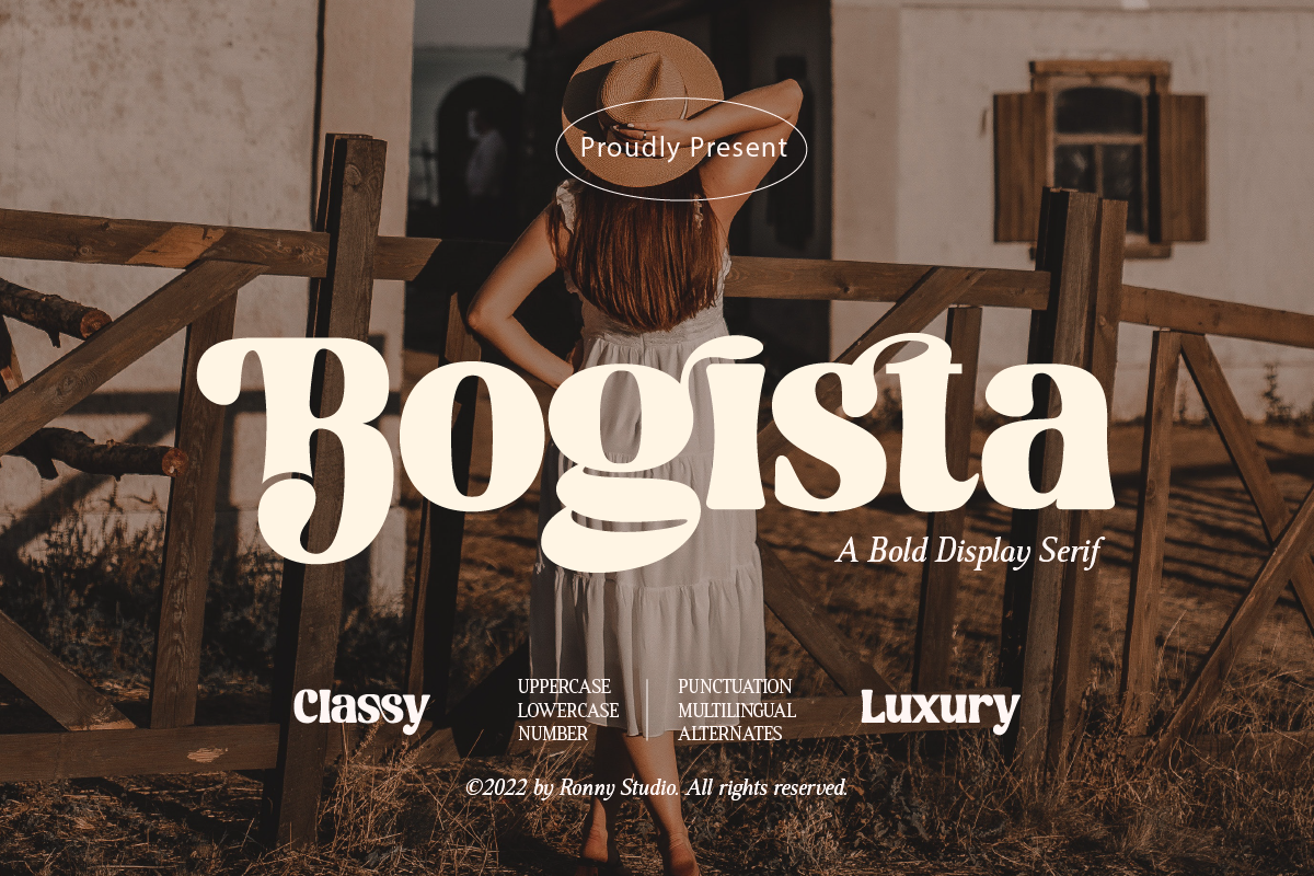 Bogista Bold Display Elegant Serif Free Download Free Download