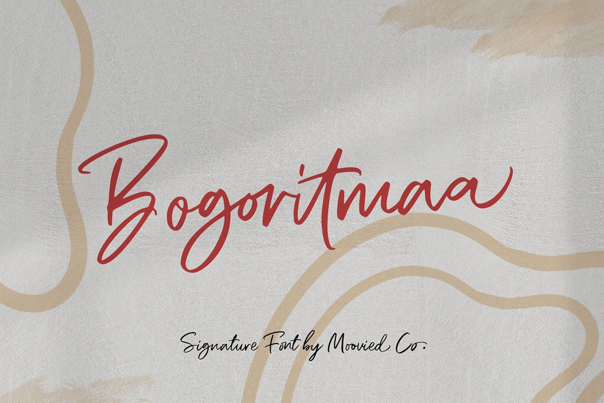 Bogoritmaa Signature Font Free Download