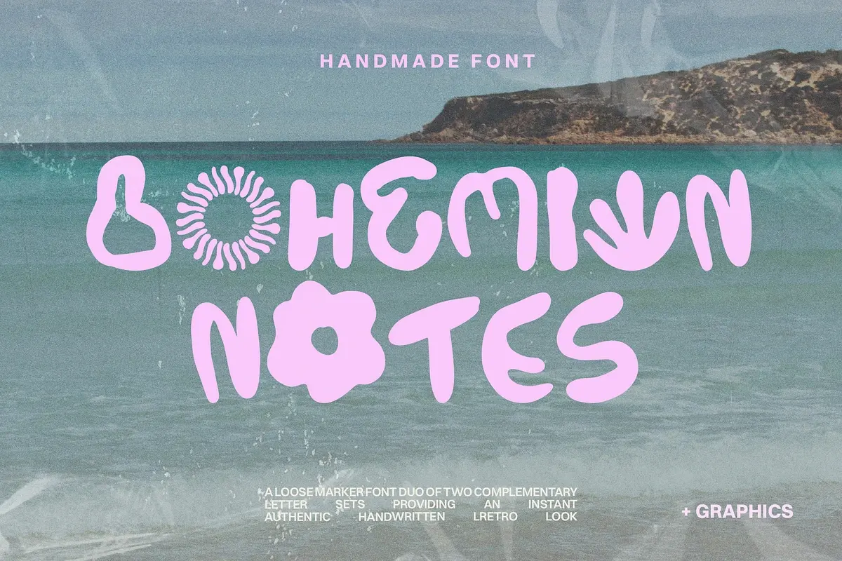 Bohemian Notes Bold Handmade Font Free Download Free Download