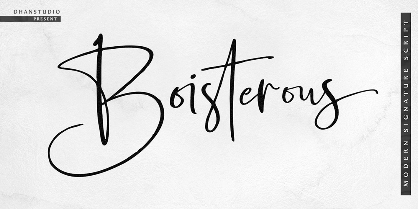 Boisterous Script Font Free Download