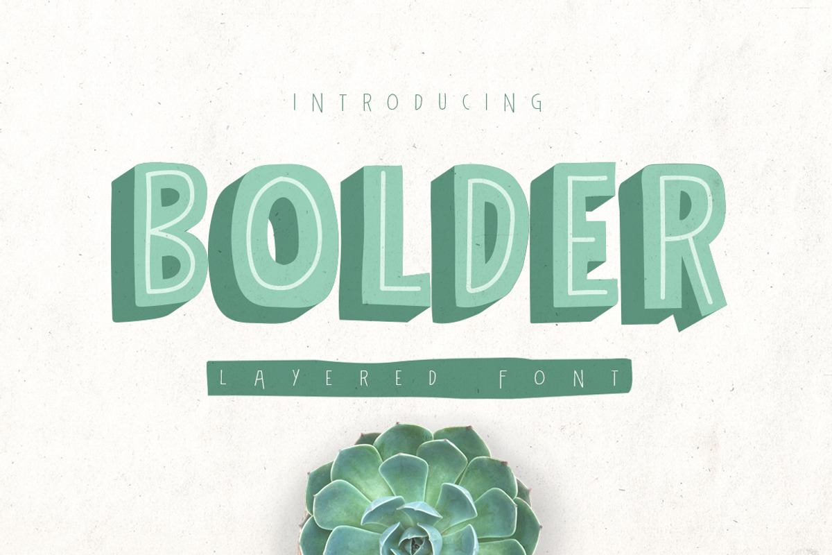 Bolder Layered Font Free Download Free Download