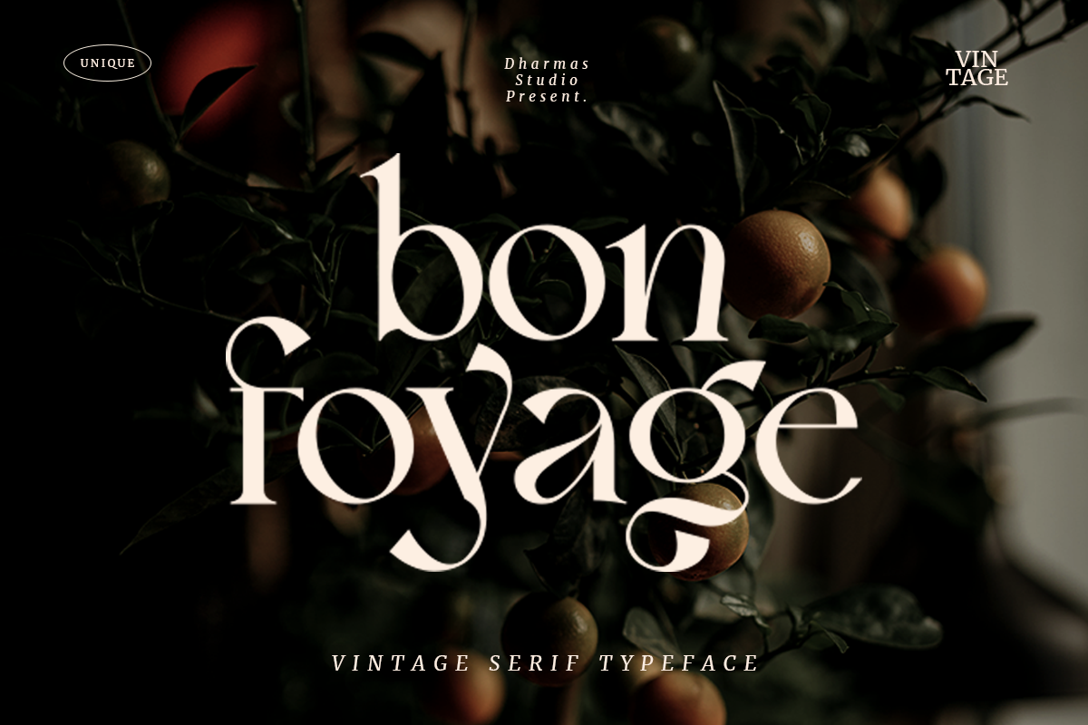 Bon Foyage - Vintage Modern Serif Free Download Free Download