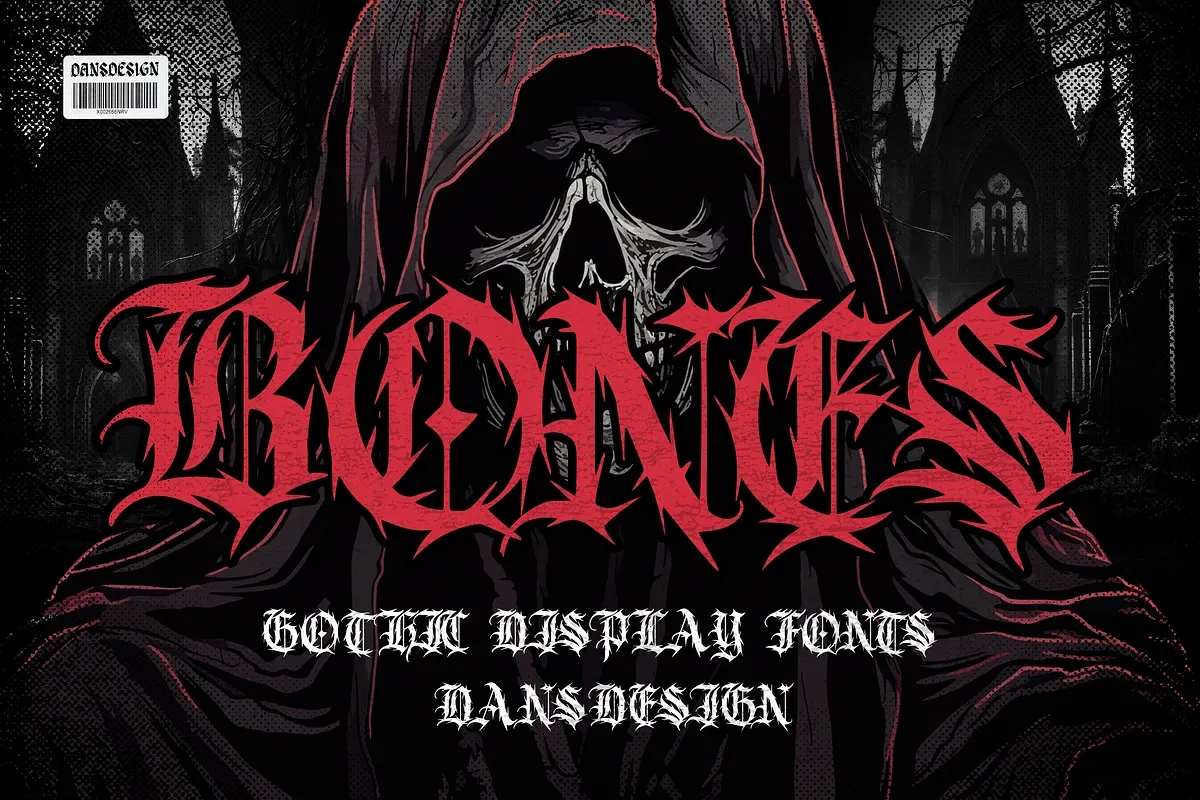 BONES Blackletters Gothic Display Free Download Free Download