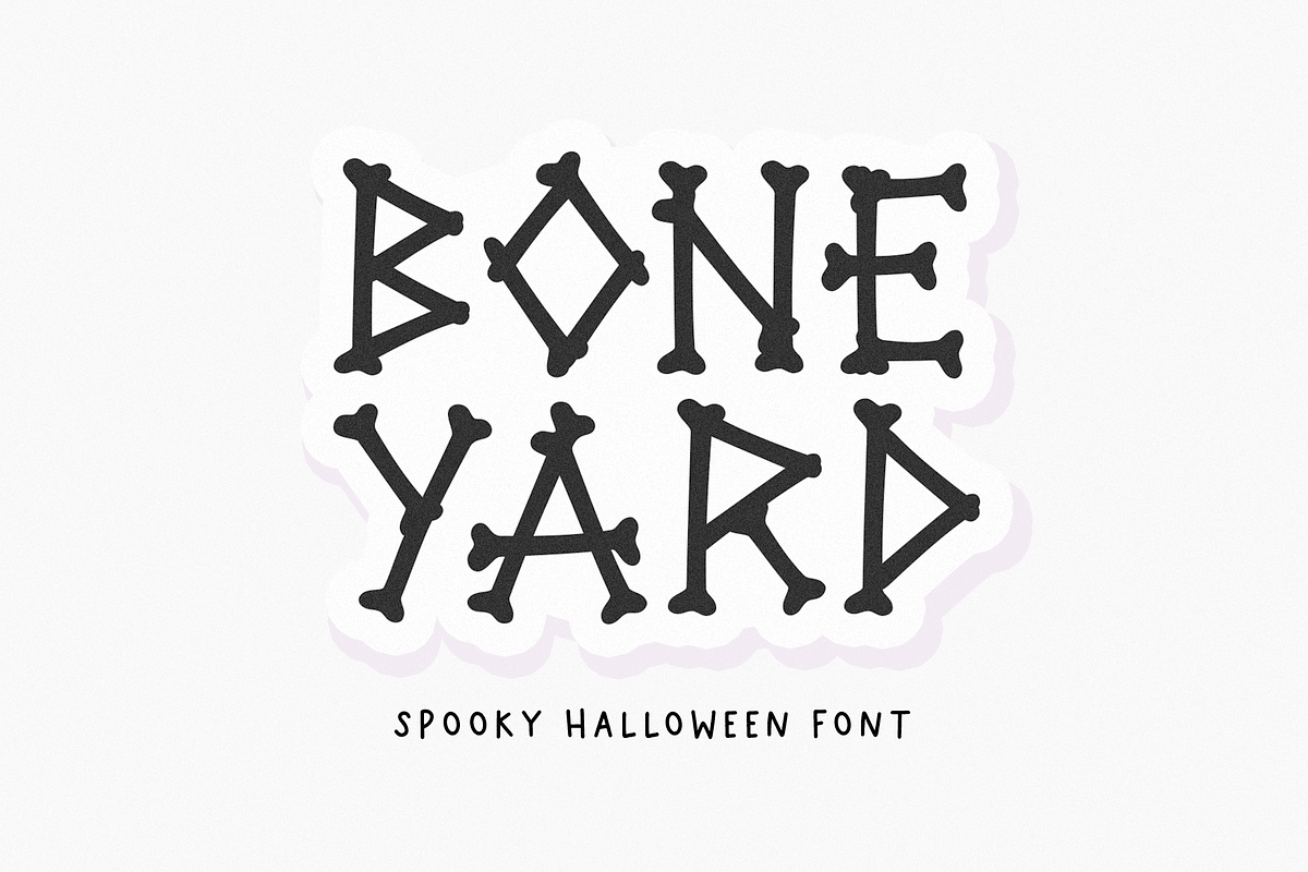 Boneyard | Skeleton Halloween Font Free Download Free Download