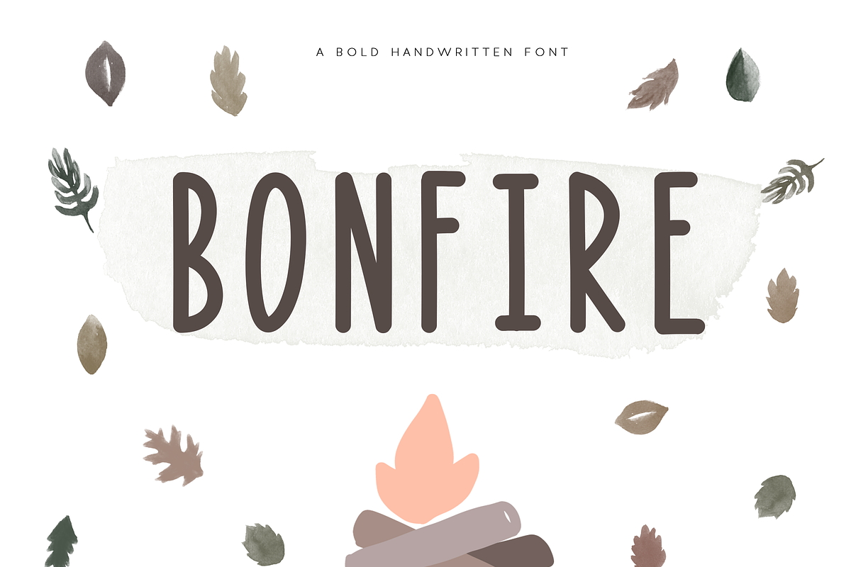 Bonfire - A Bold Handwritten Font Free Download Free Download