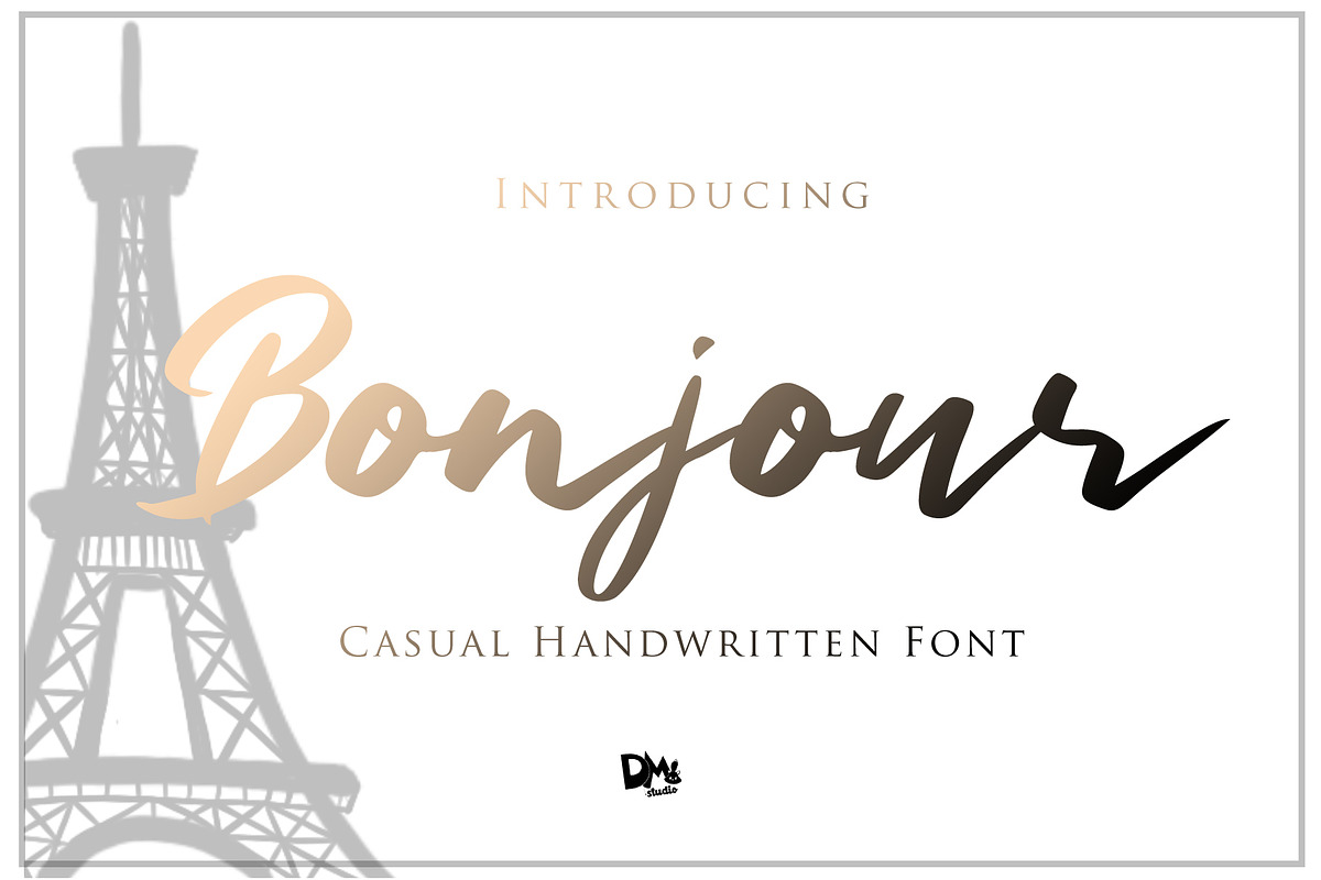 Bonjour - Casual Handwritten Font Free Download