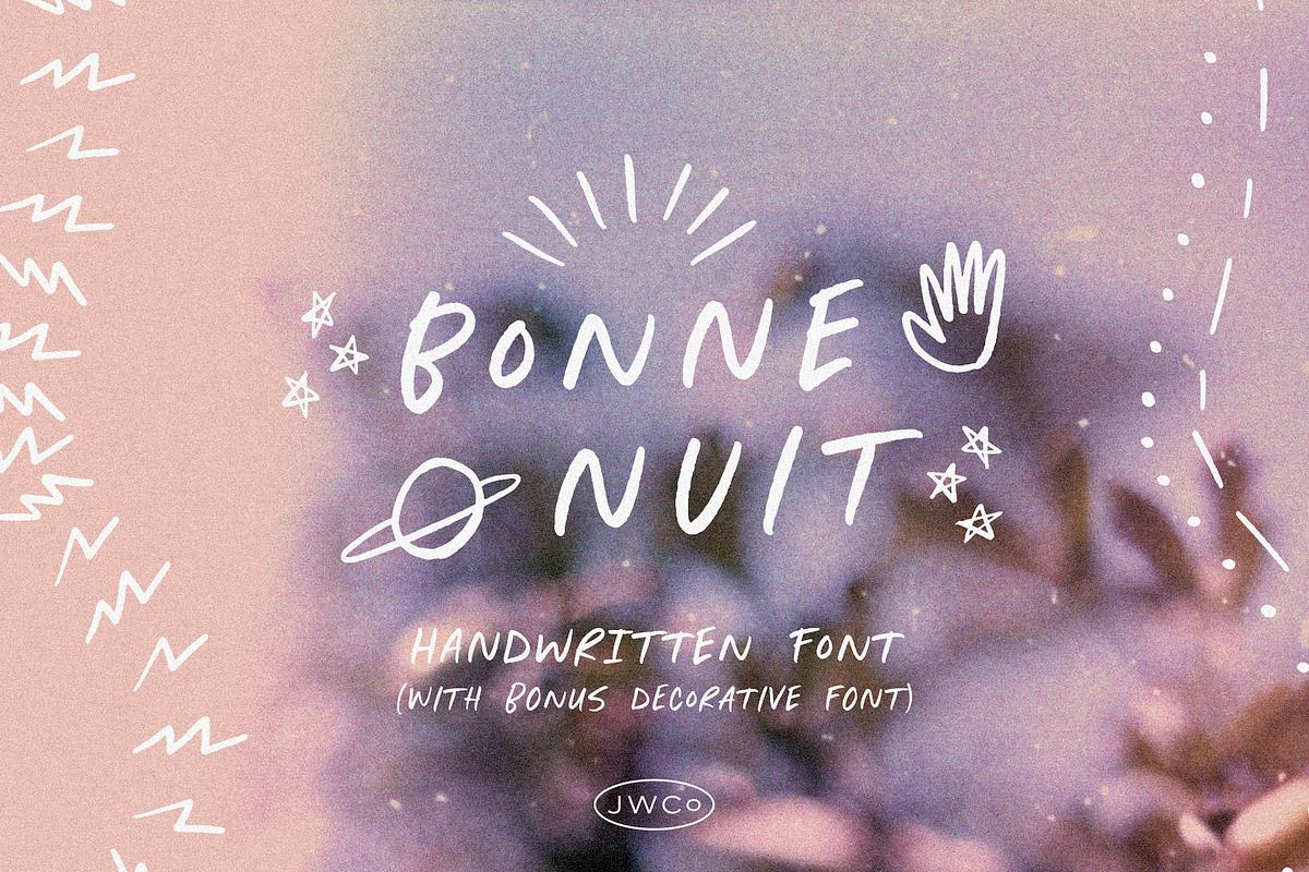 Bonne Nuit – Magical font w/ dingbat Free Download Free Download