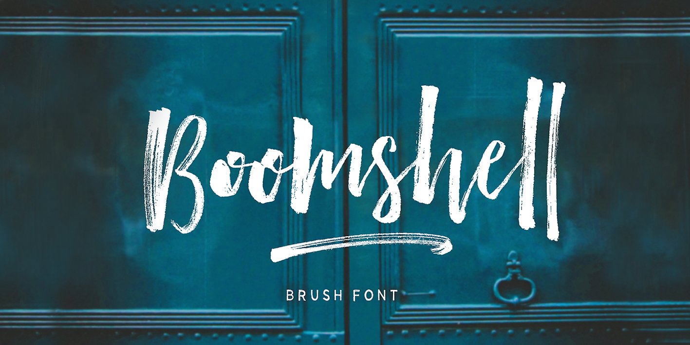 Boomshell Brush Font Family Free Download