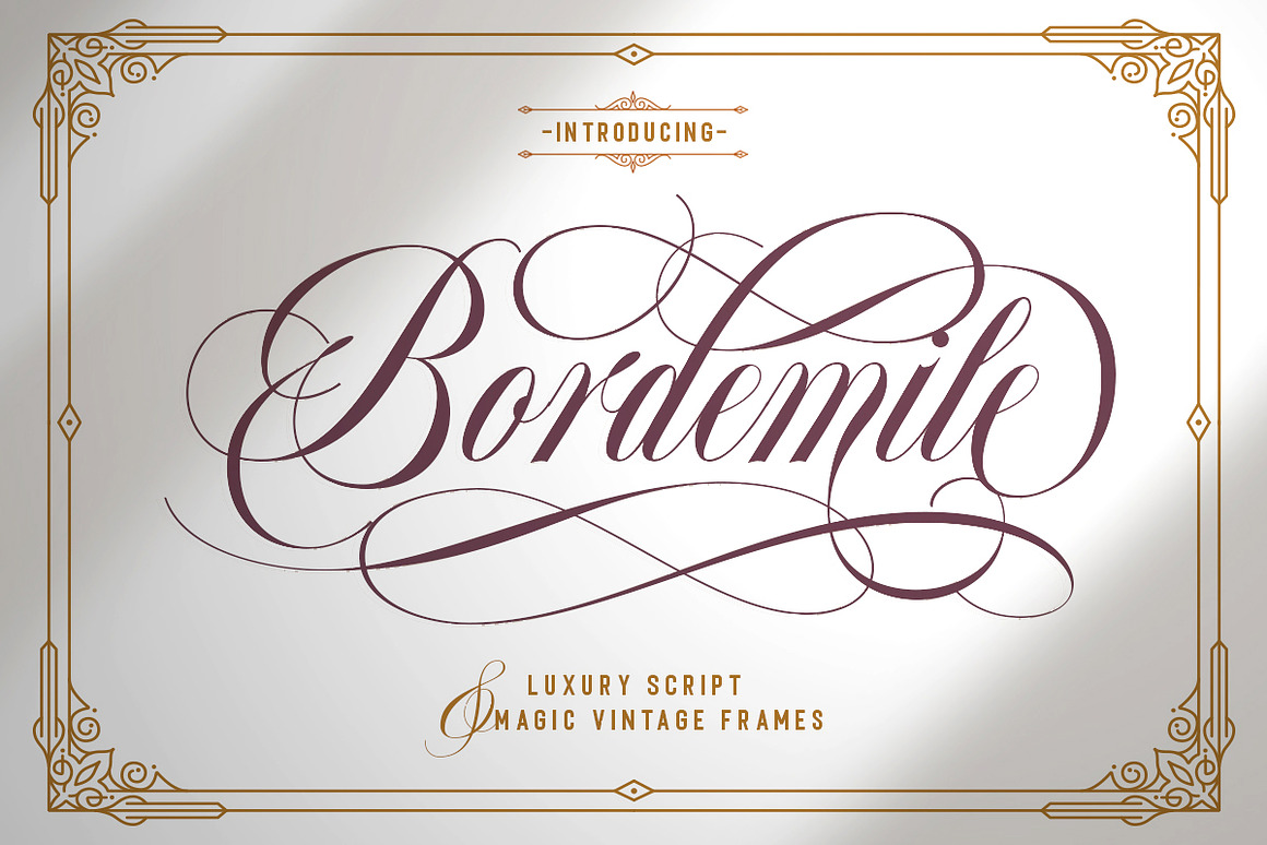 Bordemile - Luxury Script Font Free Download