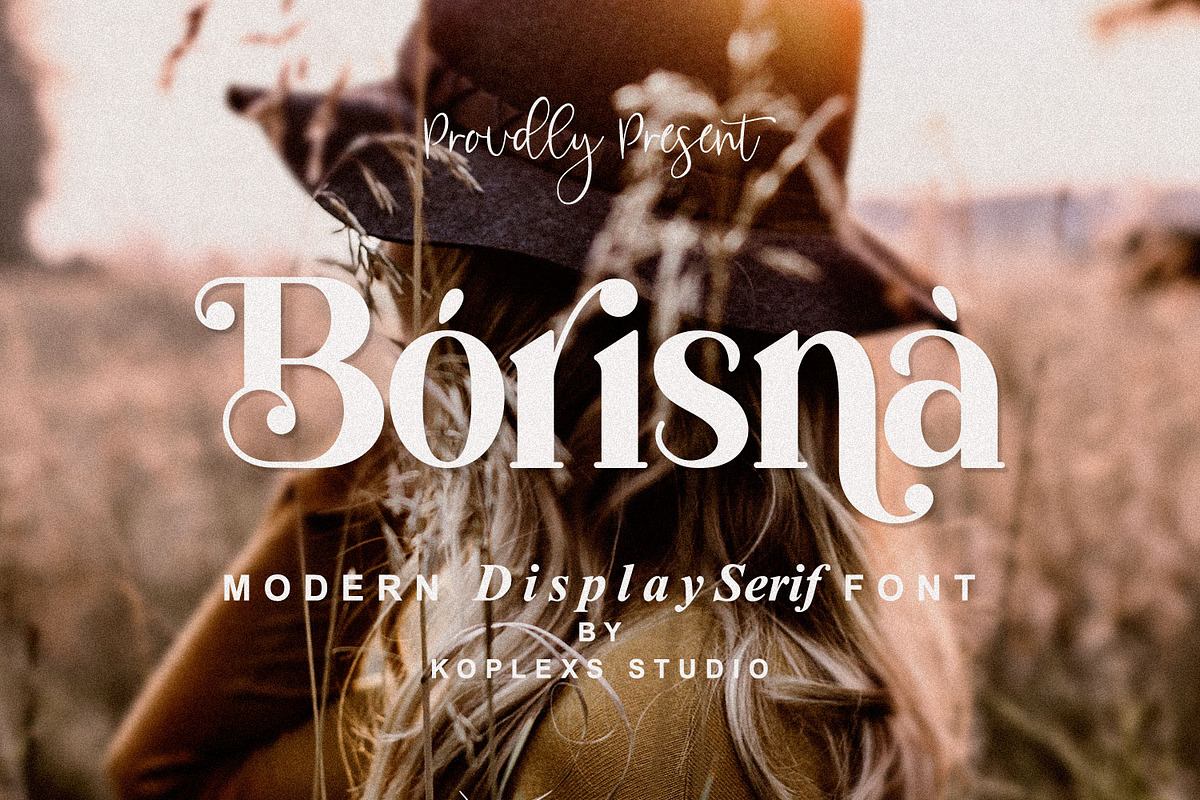 Borisna - Modern Display Serif Font Free Download Free Download