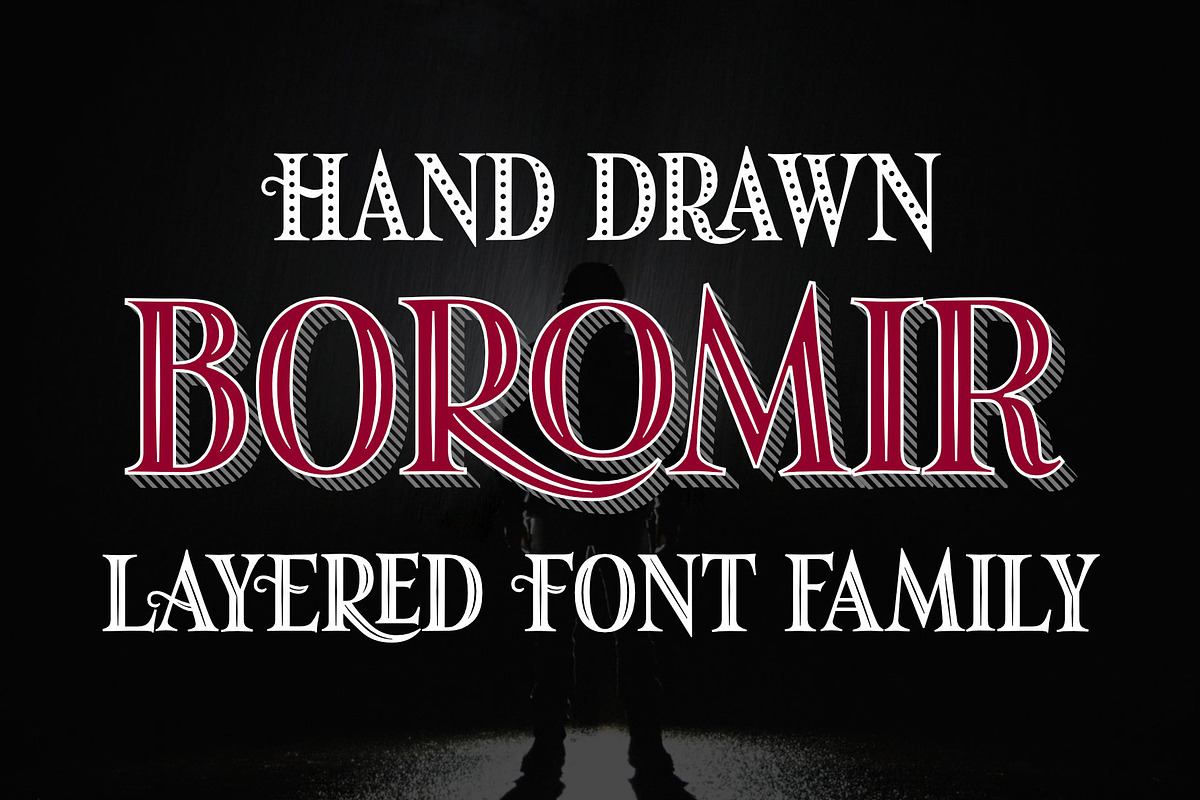 Boromir - 11 layered fonts Free Download Free Download