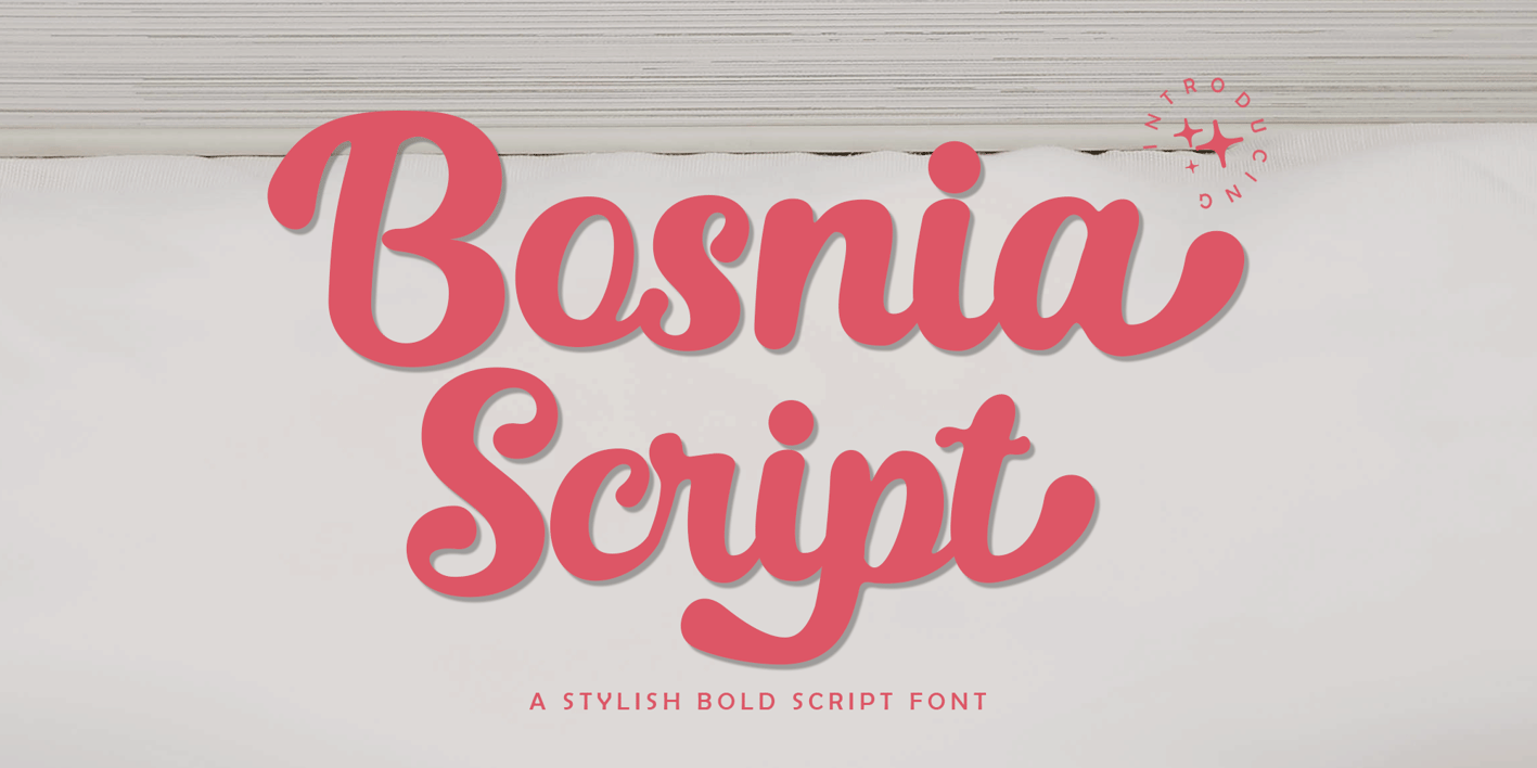 Bosnia Script Font Free Download