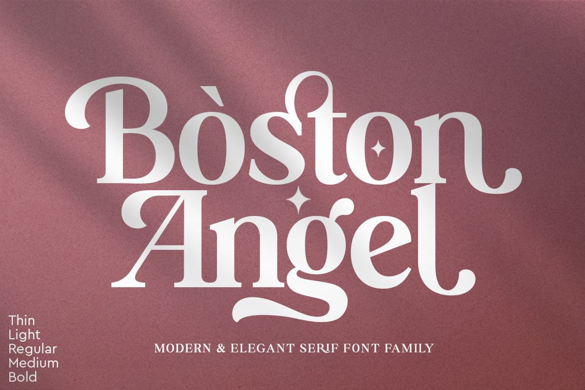 Boston Angel Serif Free Download Free Download