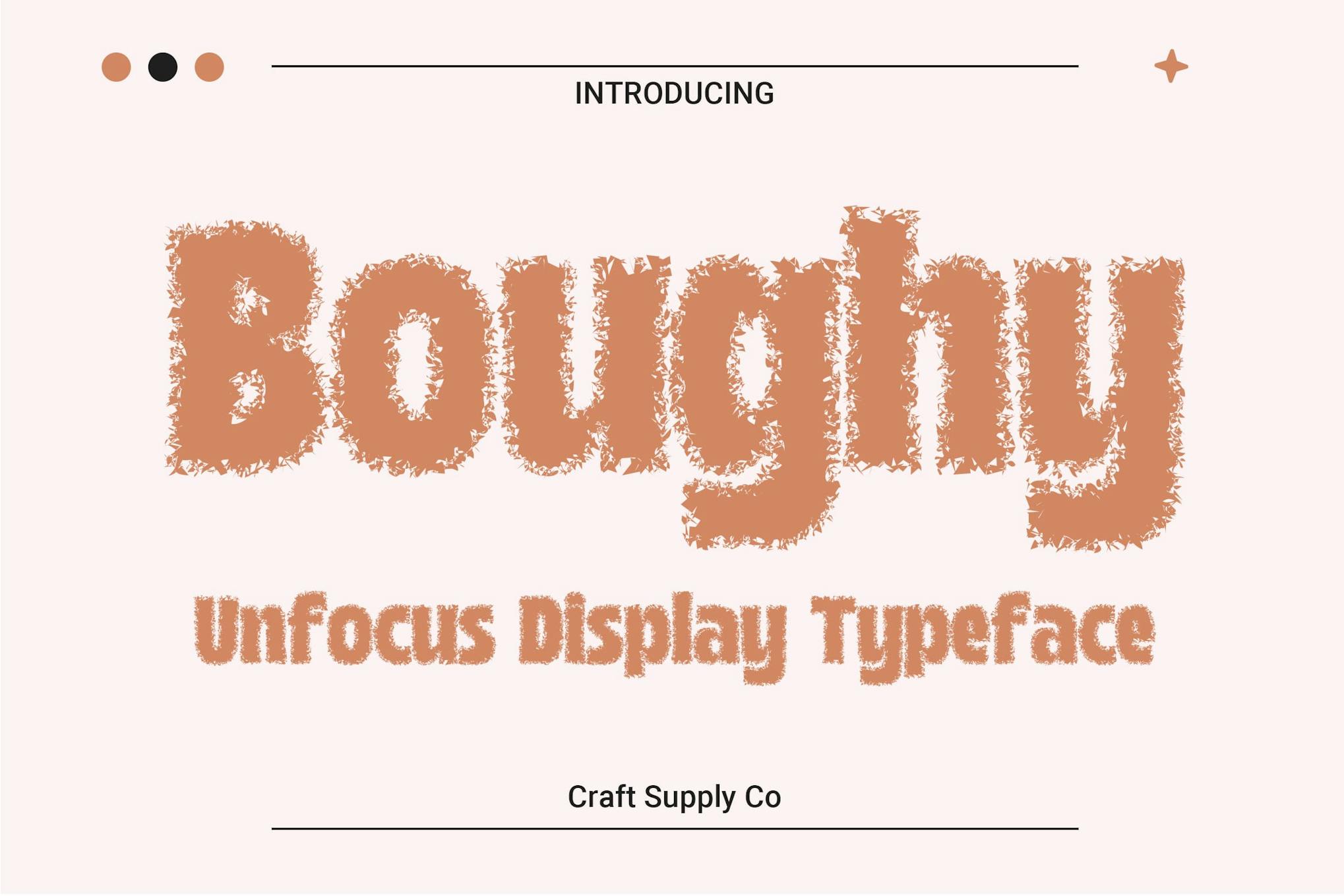 Boughy Unfocus Font Free Download