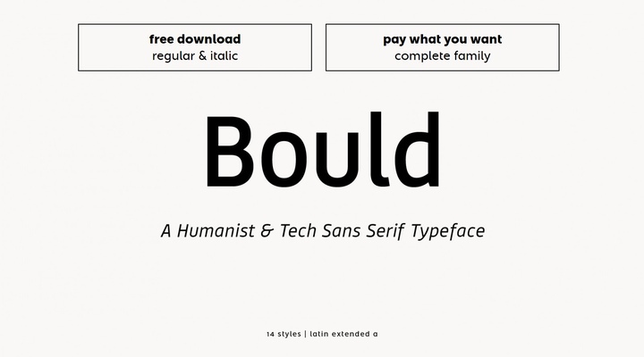 Bould Font Free Download