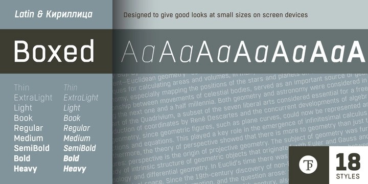 Boxed Font Free Download