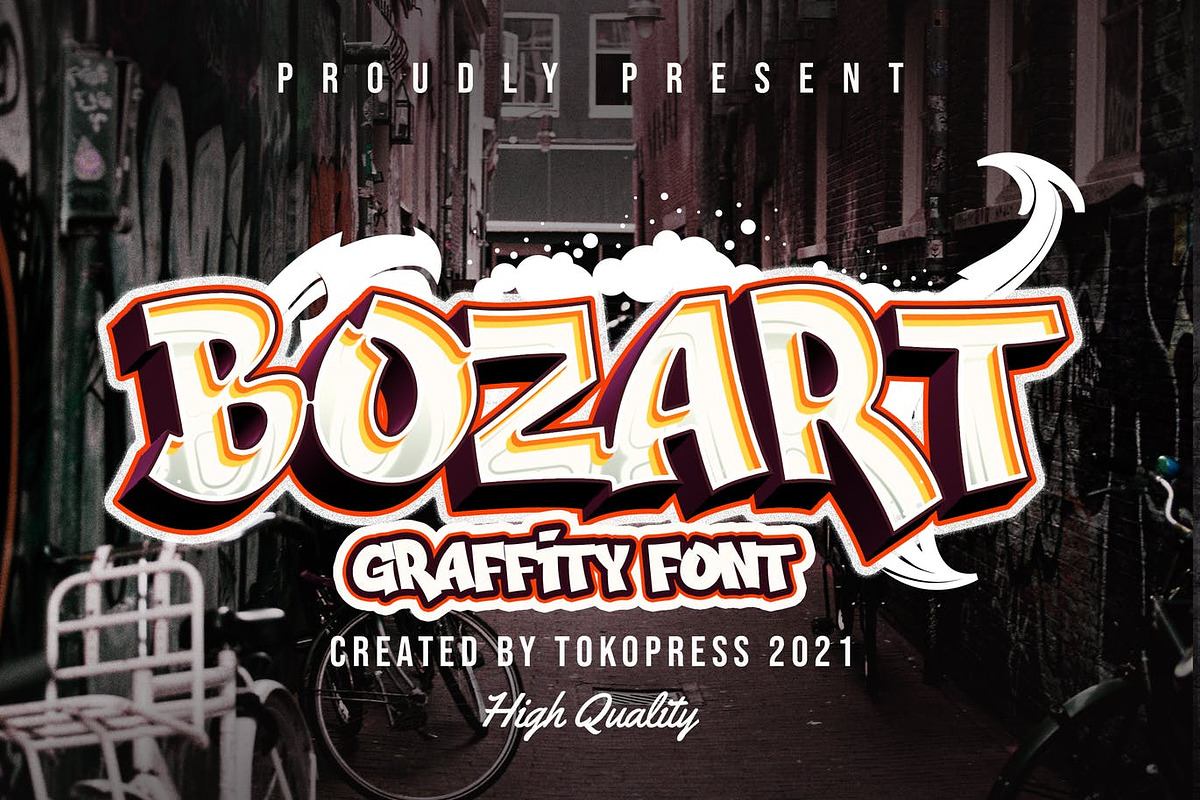 BOZART - Graffiti font Free Download Free Download