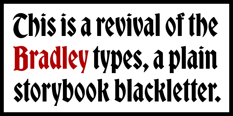 Bradley DJR Font Free Download Free Download