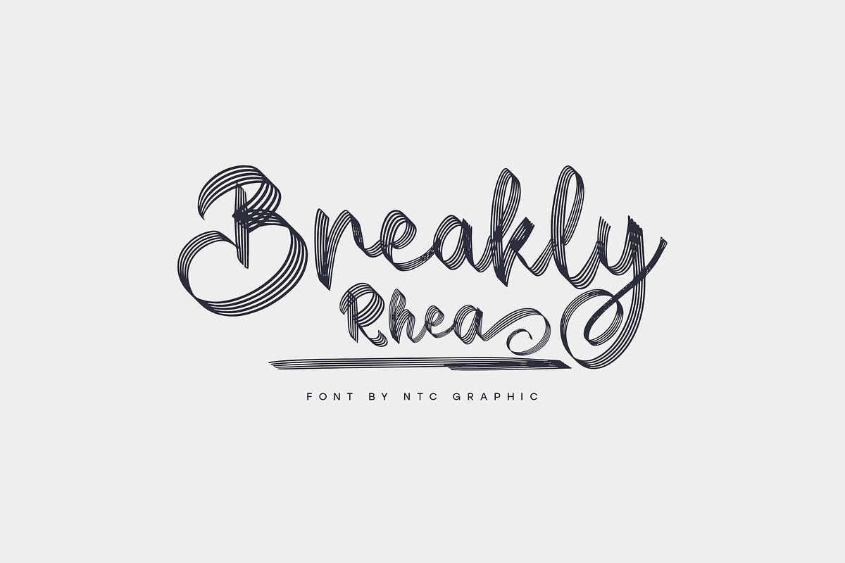 Breakly Rhea Script Font Free Download Free Download