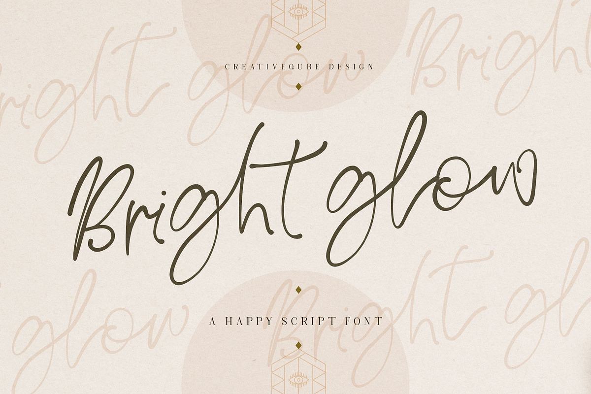 Bright Glow Script Font Free Download Free Download