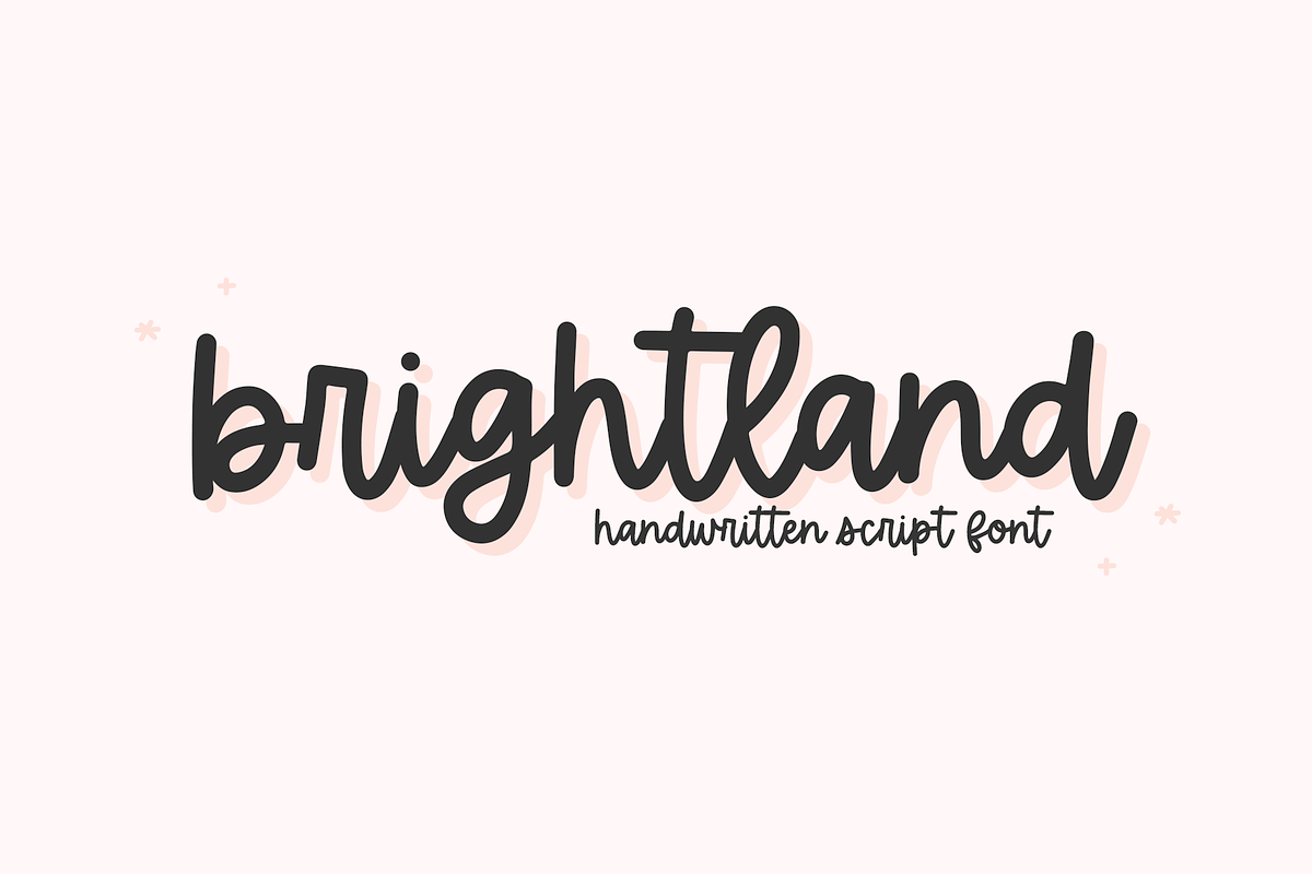 Brightland | Handwritten Script Font Free Download Free Download