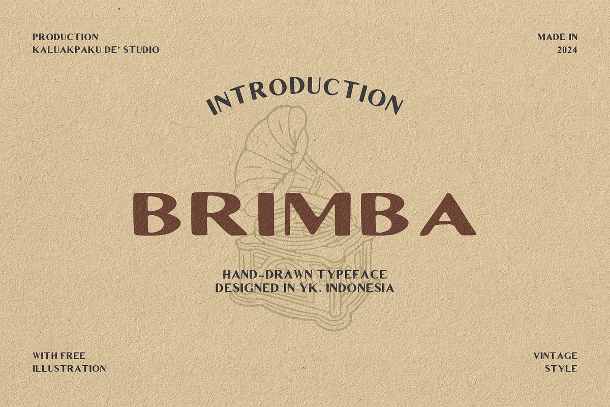 BRIMBA Typeface Free Download Free Download